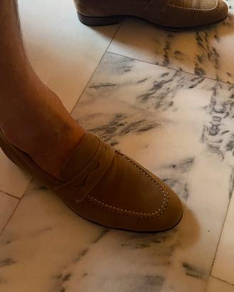 Mocassino in camoscio da uomo