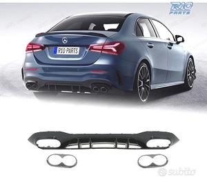 DIFFUSORE MERCEDES CLASSE A V177 18-22 LOOK AMG A4