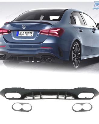 DIFFUSORE MERCEDES CLASSE A V177 18-22 LOOK AMG A4