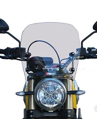 Cupolino scrambler 1100 17 / 18 alto fume chiaro