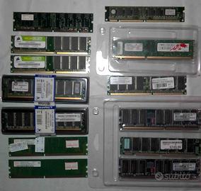 Stock di memorie Ram varie il tutto per 25€.