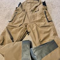 Pantaloni Salopette snowboard sci Volcom Gore-Tex