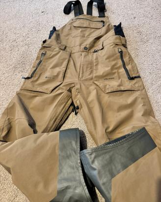Pantaloni Salopette snowboard sci Volcom Gore-Tex