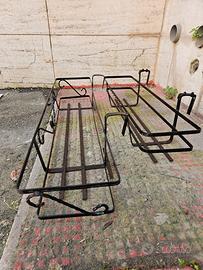 Fioriere portavasi da balcone in ferro battuto