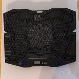 Topmate C5 Base ventilata PC 10"-15,6" led blu