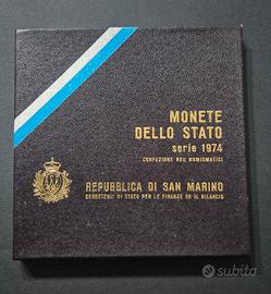 Monete Divisionali San Marino 1974