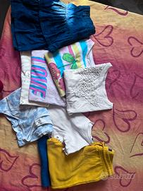 9 pezzi abbigliamento bambina.8/10 anni.130/140cm