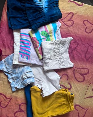 9 pezzi abbigliamento bambina.8/10 anni.130/140cm