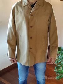 Giacca in tessuto simil camoscio per uomo