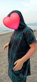 Poncho con cappuccio cambio in spiaggia