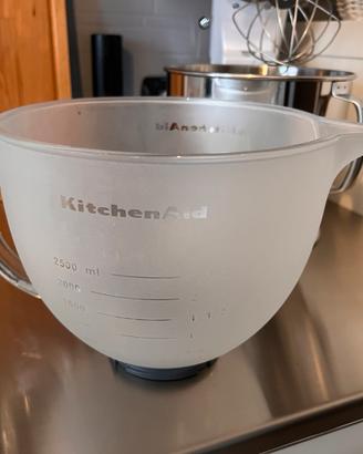 Ciotola kitchenaid in vetro satinato Artisan