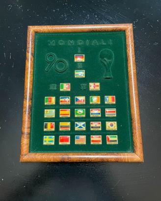 Quadretto bandiere nazionali mondiale  90