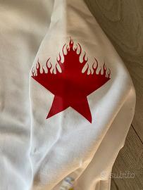 Felpa bianca oversize