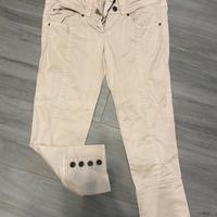 Pantalone pinocchietto beige