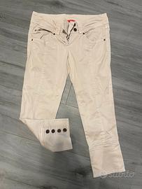 Pantalone pinocchietto beige