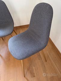 4 Sedie imbottite design nordico 