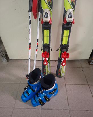 sci  racchette e scarponi  bambino kit completo