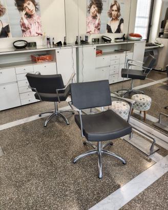 Poltrone, poggiapiedi e pouf salone parrucchieri