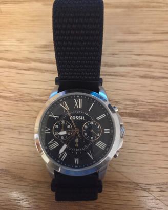 Fossil Grant FS4813 cronografo uomo 44mm nero