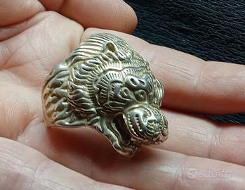 中华人民共和国 CINA RARO ANELLO CINESE IN ARGENTO DRAGO