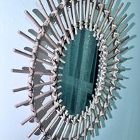 Specchio da parete in rattan naturale – stile boho