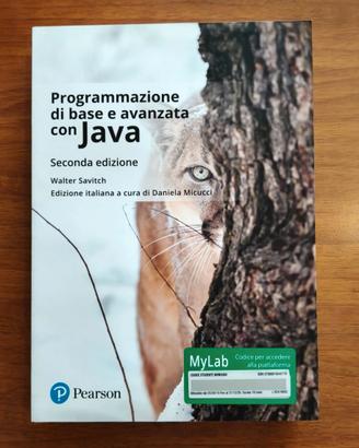 Programmazione di base e avanzata con Java Pearson