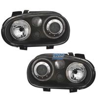 FARI VOLKSWAGEN VW GOLF 4 ANGEL EYES R32 FONDO NER