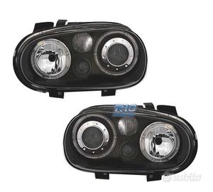 FARI VOLKSWAGEN VW GOLF 4 ANGEL EYES R32 FONDO NER