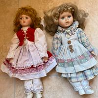 Bambole di ceramica molto vintage