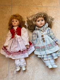Bambole di ceramica molto vintage