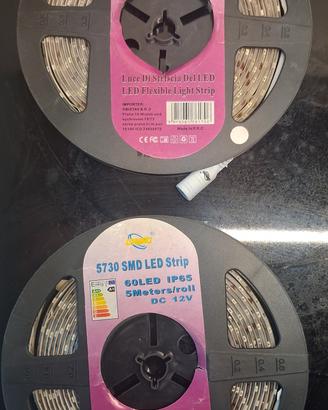 striscia led 12 volt / 5 metri / 5730 led / fredda