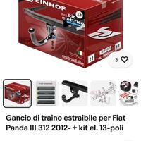 Gancio traino estraibile fiat  panda