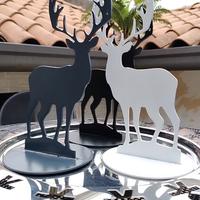 soprammobile cervo in metallo