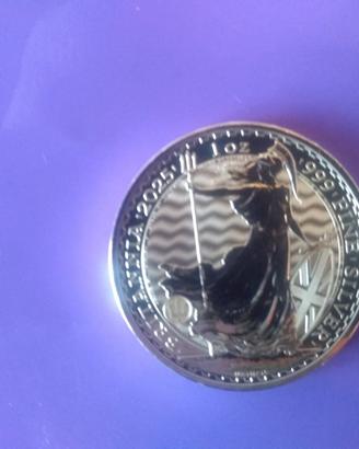 B R I T A N N I A  2025 -  1 OZ. PURO ARGENTO 999