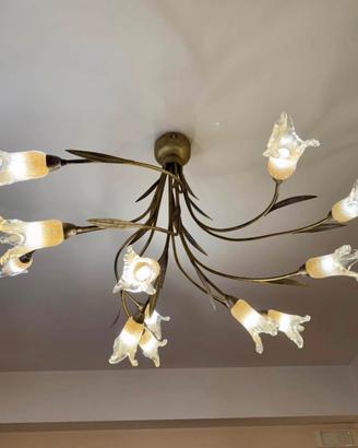 Lampadari in vetro e metallo