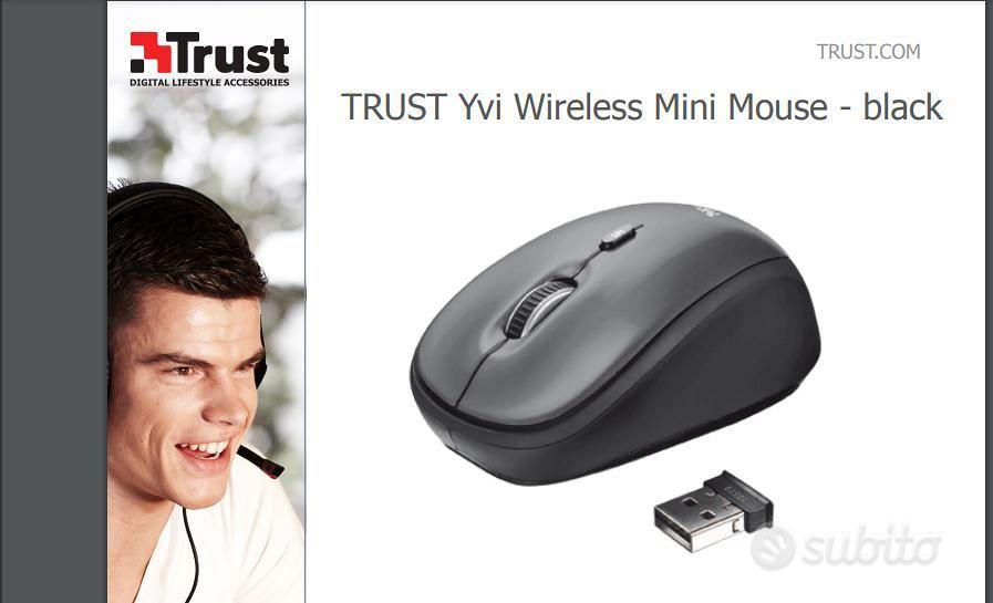 Mouse Wireless Trust senza fili per Pc notebook - Informatica In vendita a  Novara