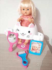 Nenuco parrucchiera glitter, bambola educativa, fa