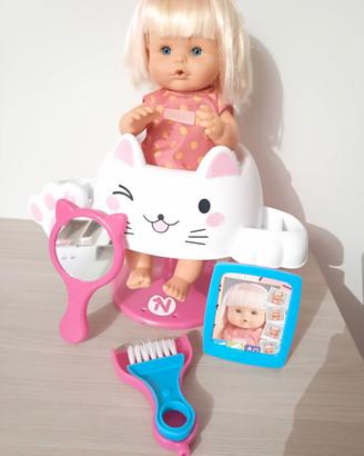 Nenuco parrucchiera glitter, bambola educativa, fa