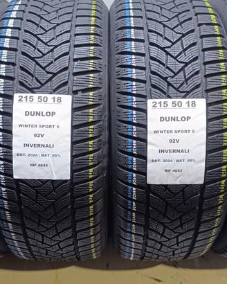 4 GOMME 215 50 18 DUNLOP 2024 INV RIF4643