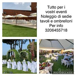 Sedie tavoli ombrelloni