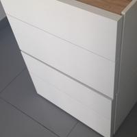 2 Comodini piano in legno naturale (Maronese)