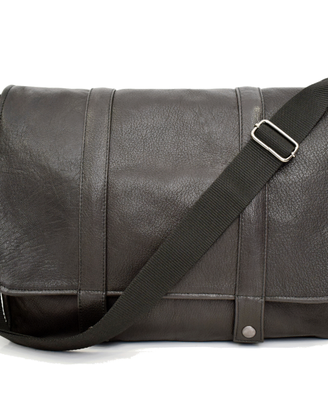 Borsa Tracolla Uomo Vera Pelle Nero Lavoro Scuola