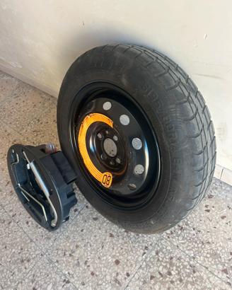 Ruotino completo fiat 500 panda doblo ecc…