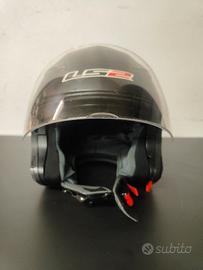 casco jet con visiera ls2