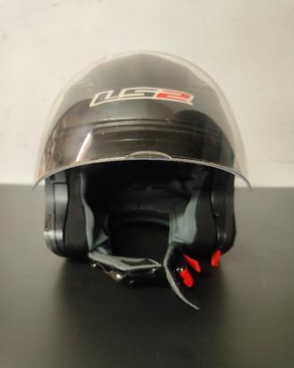 casco jet con visiera ls2