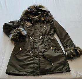 Parka invernale donna Marciano verde militare tg42
