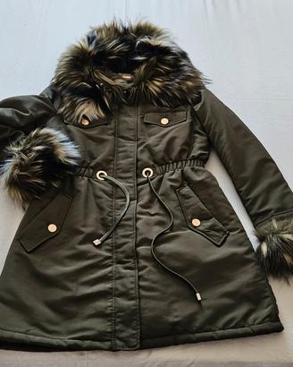 Parka invernale donna Marciano verde militare tg42
