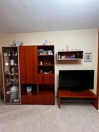 Parete attrezzata ciliegio