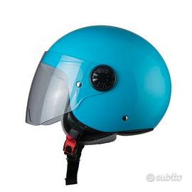Casco bhr bimbo bimba azzurro celeste modello 806