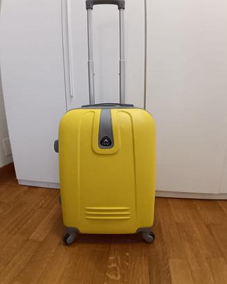 valigia trolley gialla da cabina